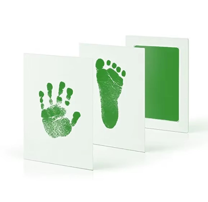 Safe Non-Toxic Baby Footprints Handprint Ink Pads Kit for Shower Paw Print Memory Keepsake Footless