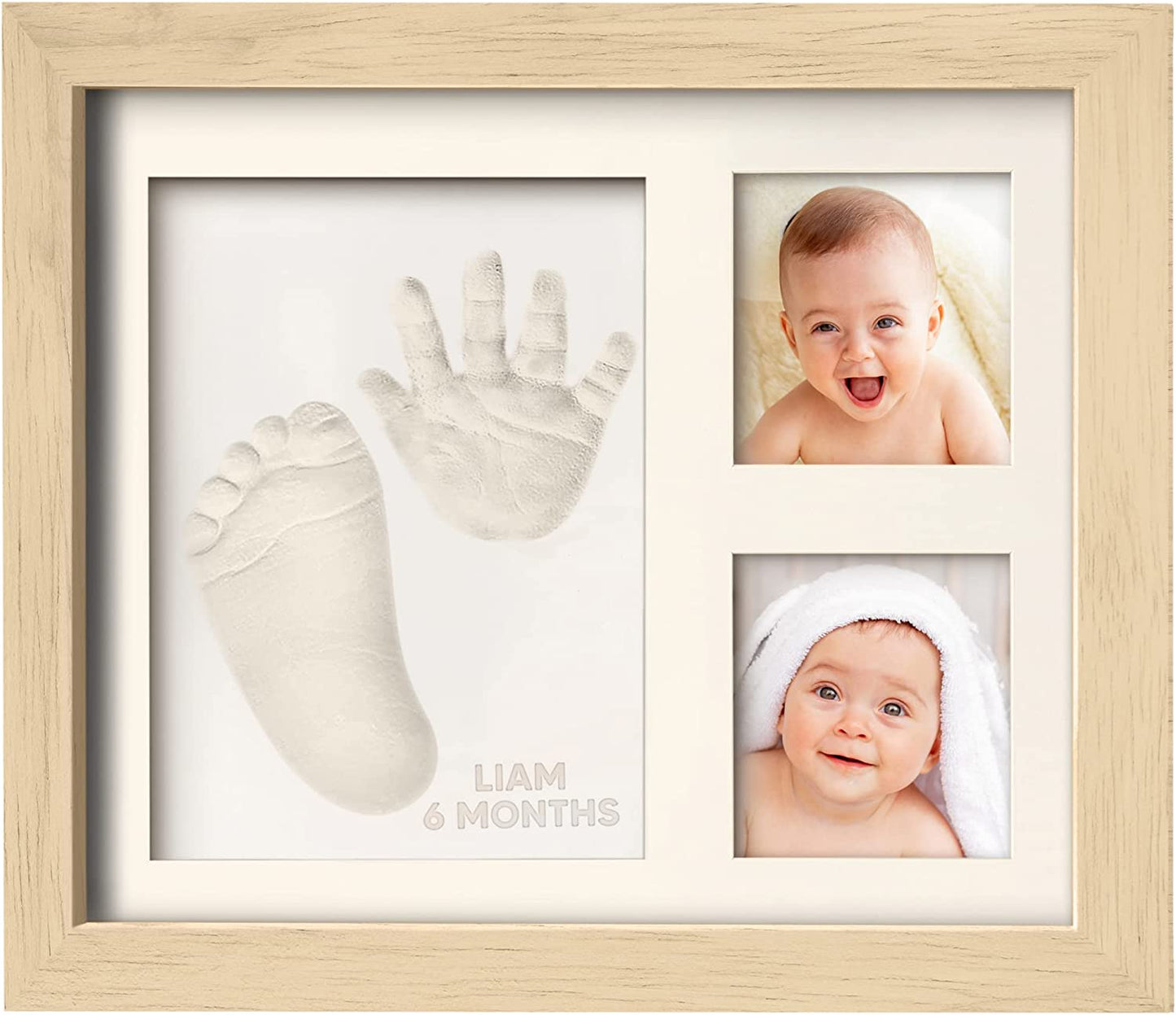 Baby Hand & Footprint Keepsake Kit – Personalized Memory Frame