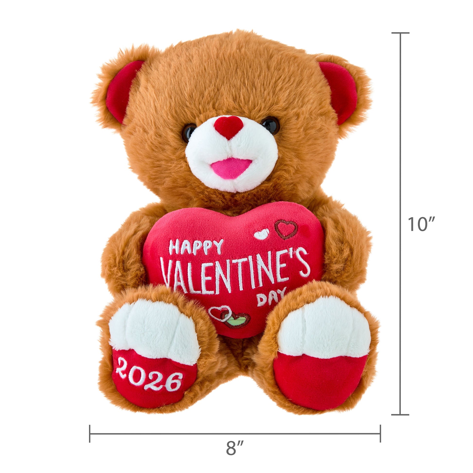 Medium Sweetheart Happy Valentine'S Day Teddy Bear, Tan, 10", Valentine'S Day by
