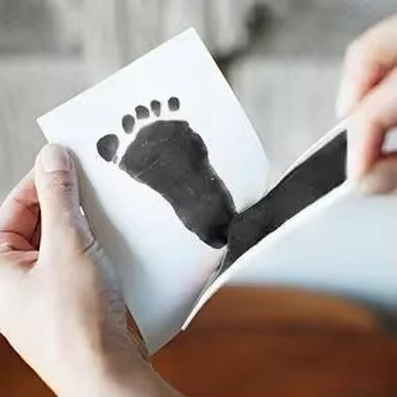 Safe Non-Toxic Baby Footprints Handprint Ink Pads Kit for Shower Paw Print Memory Keepsake Footless