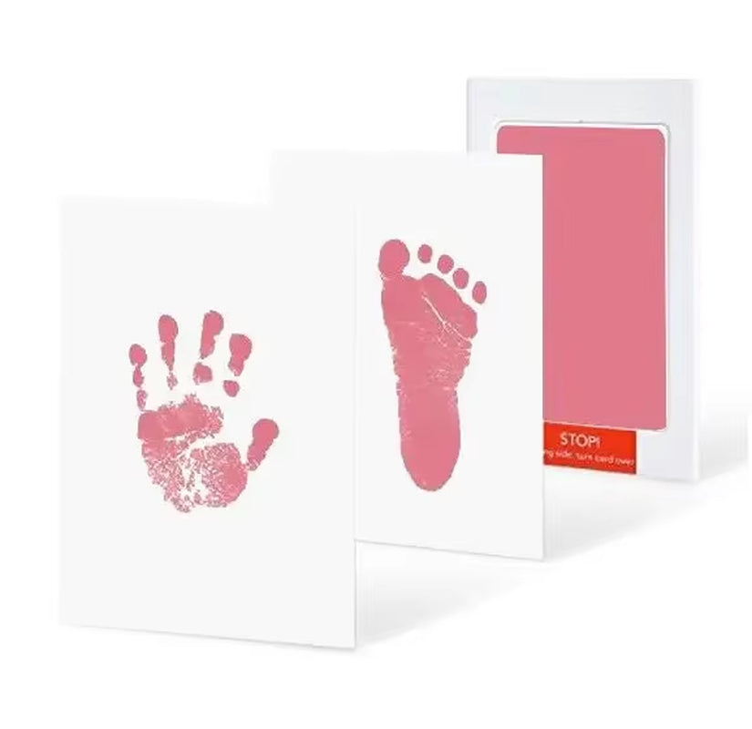 Safe Non-Toxic Baby Footprints Handprint Ink Pads Kit for Shower Paw Print Memory Keepsake Footless