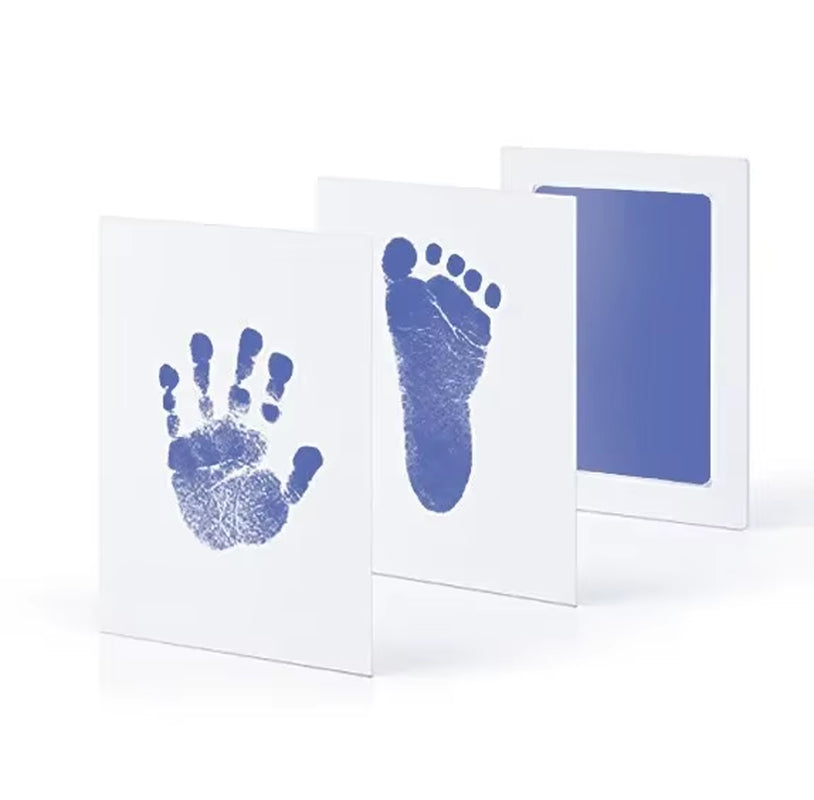 Safe Non-Toxic Baby Footprints Handprint Ink Pads Kit for Shower Paw Print Memory Keepsake Footless