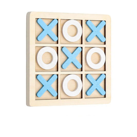 Wooden Board Tic Tac Toe Game