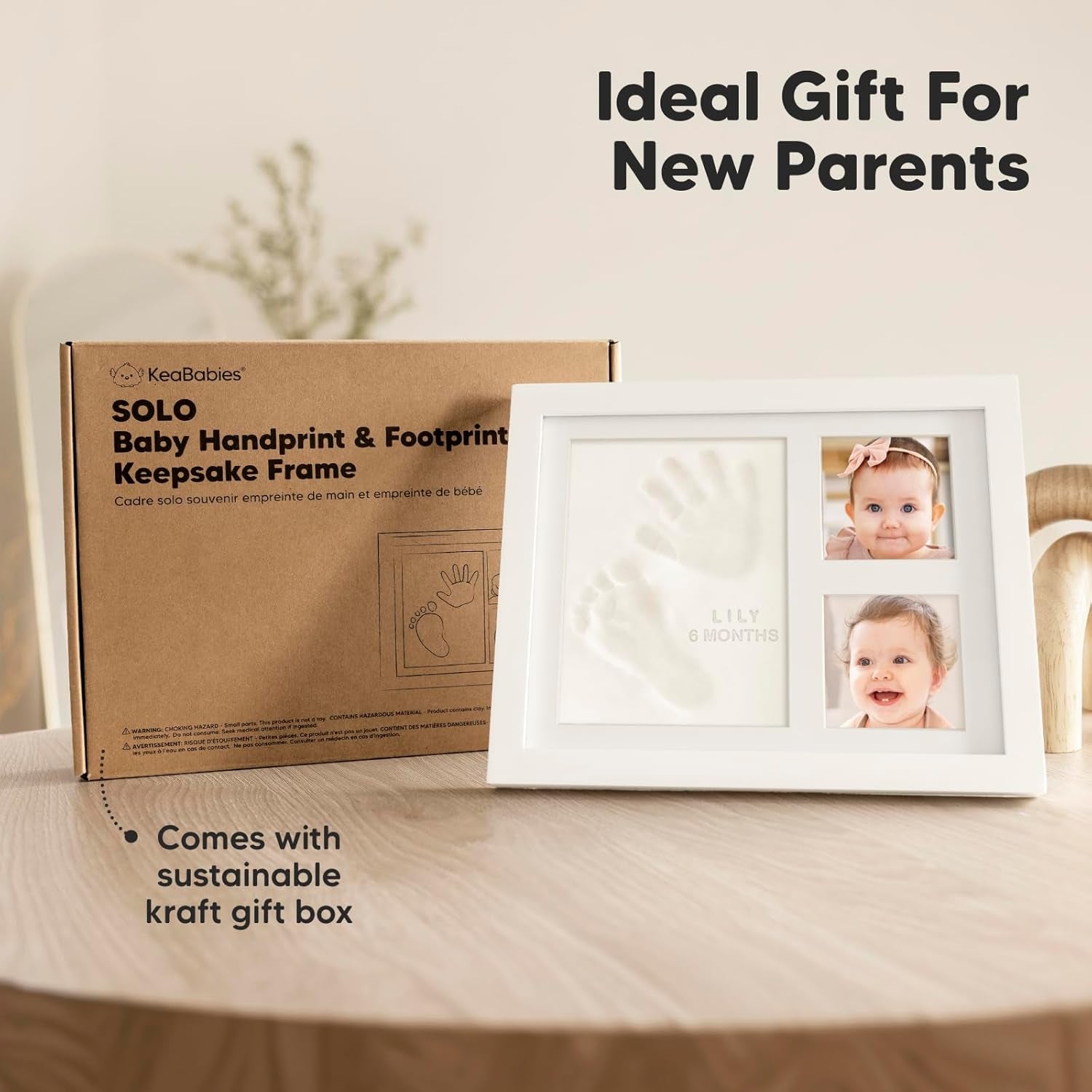 Baby Hand & Footprint Keepsake Kit – Personalized Memory Frame 
