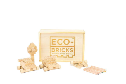 Eco-Bricks™ Classic 145-Piece Wooden Building Set