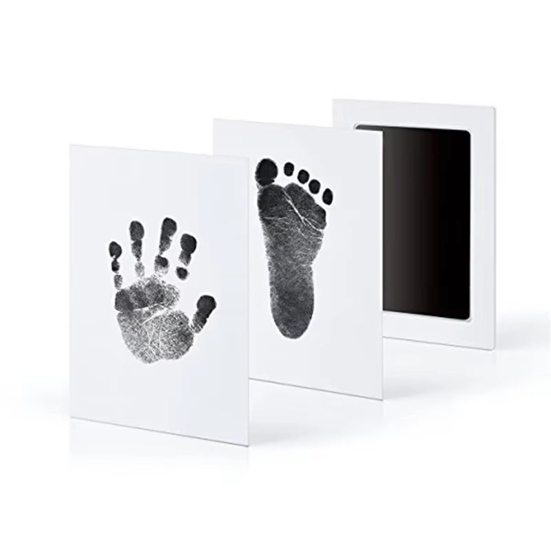 Safe Non-Toxic Baby Footprints Handprint Ink Pads Kit for Shower Paw Print Memory Keepsake Footless