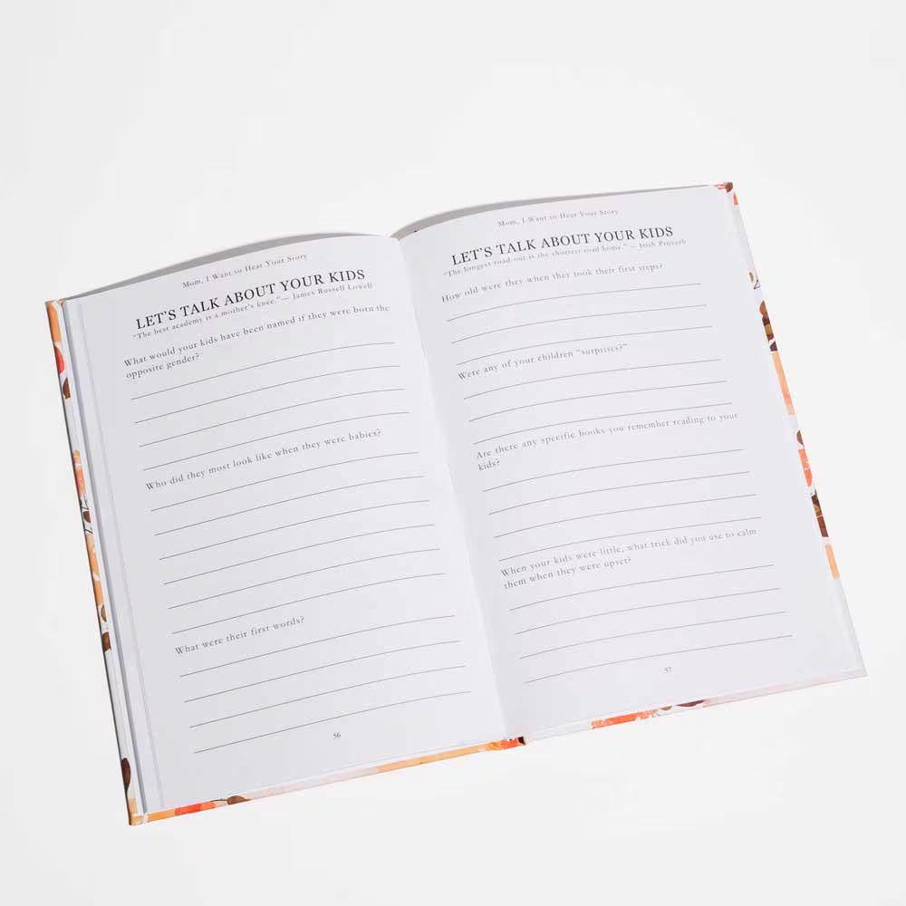 Mom, I Want to Hear Your Story – Guided Memory Journal