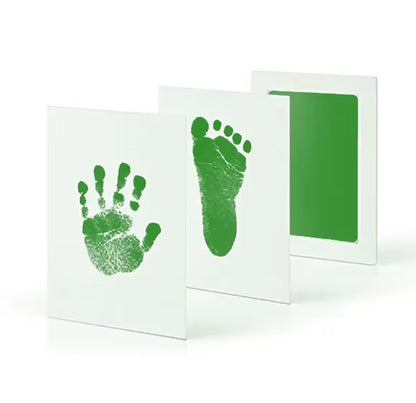 Safe Non-Toxic Baby Footprints Handprint Ink Pads Kit for Shower Paw Print Memory Keepsake Footless