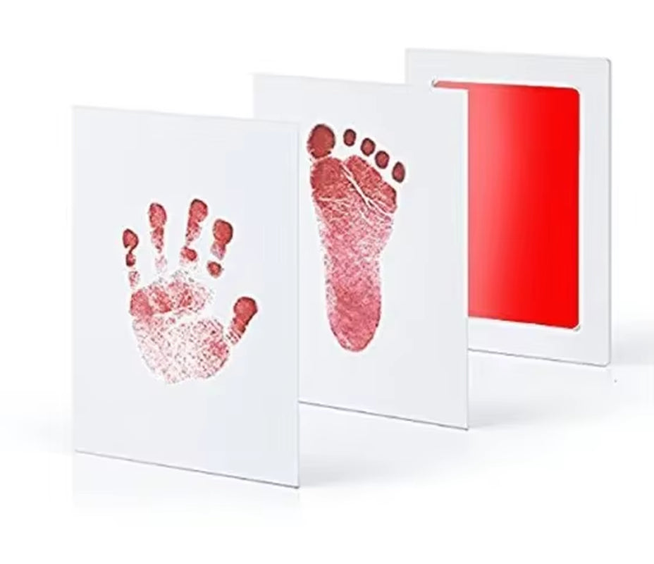 Safe Non-Toxic Baby Footprints Handprint Ink Pads Kit for Shower Paw Print Memory Keepsake Footless
