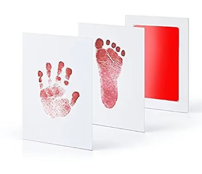 Safe Non-Toxic Baby Footprints Handprint Ink Pads Kit for Shower Paw Print Memory Keepsake Footless