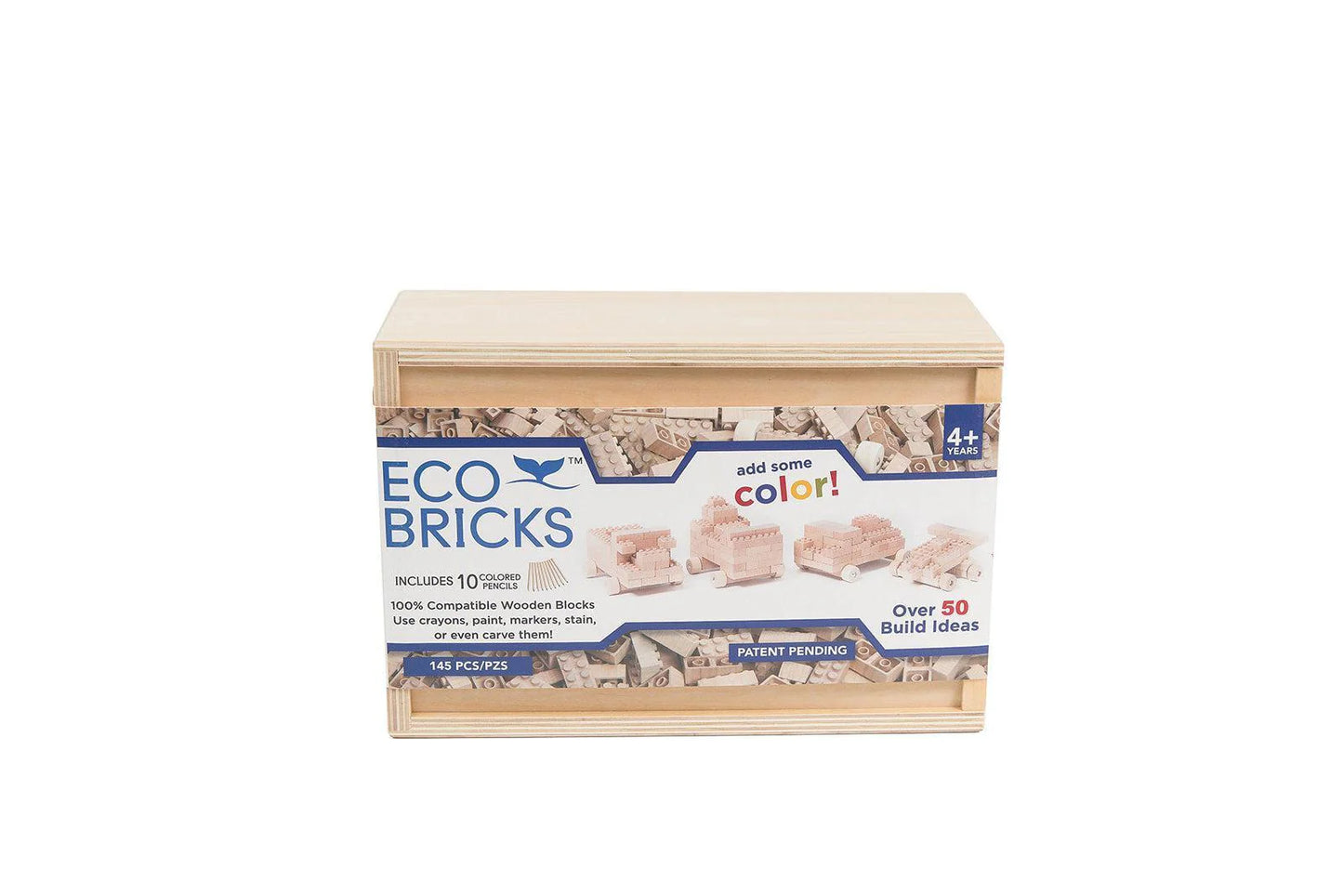 Eco-Bricks™ Classic 145-Piece Wooden Building Set