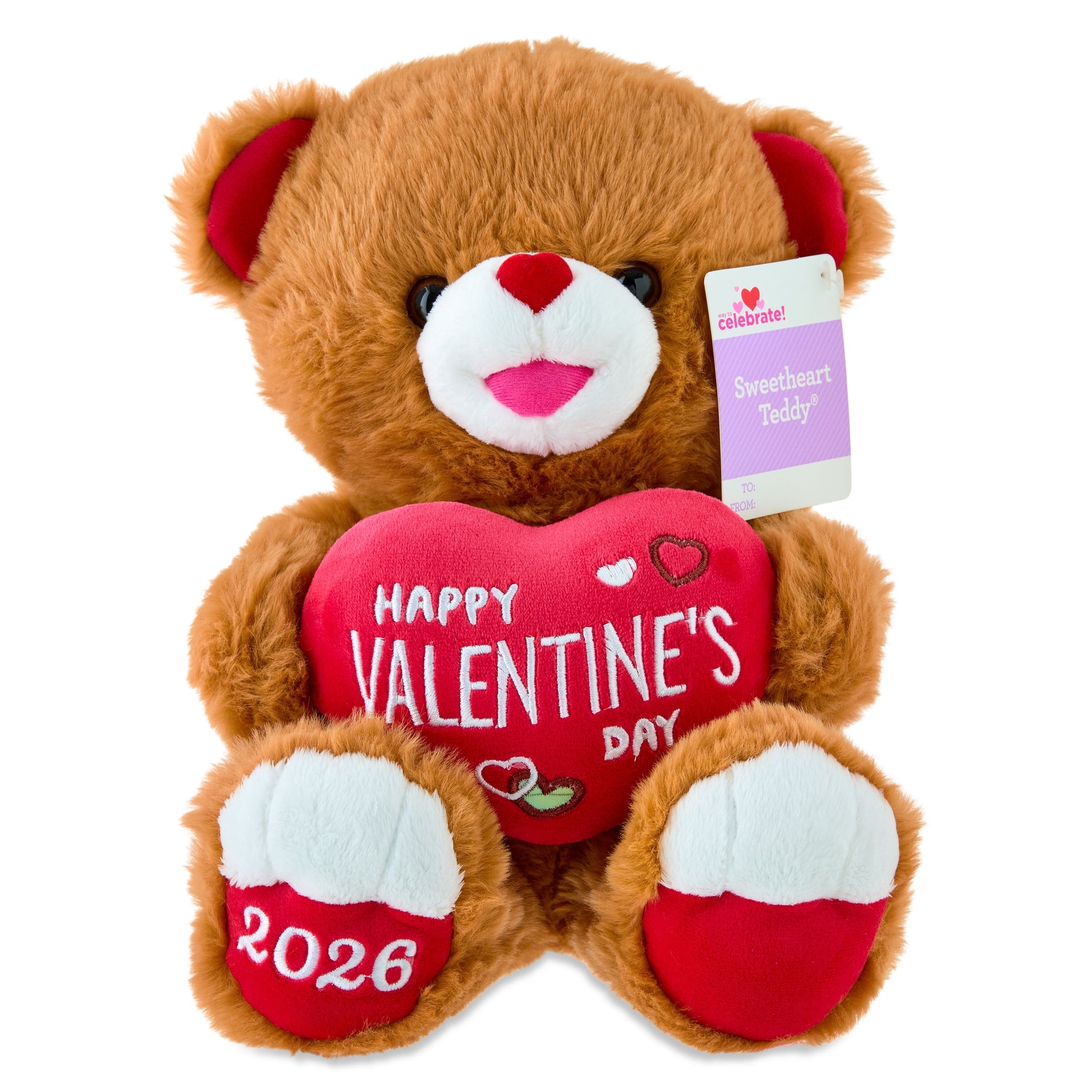 Medium Sweetheart Happy Valentine'S Day Teddy Bear, Tan, 10", Valentine'S Day by